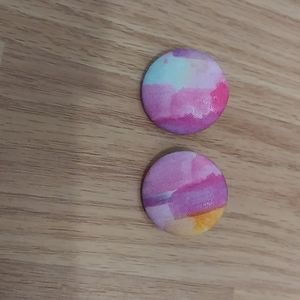 Sunset Button Earrings